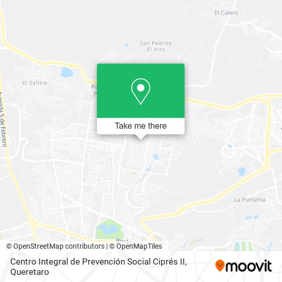 Centro Integral de Prevención Social Ciprés II map