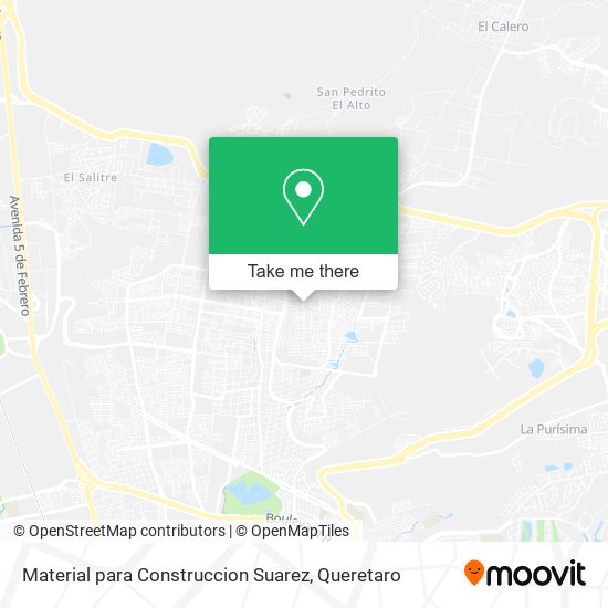 Material para Construccion Suarez map
