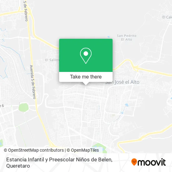 Estancia Infantil y Preescolar Niños de Belen map
