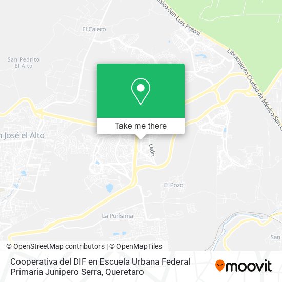Cooperativa del DIF en Escuela Urbana Federal Primaria Junipero Serra map