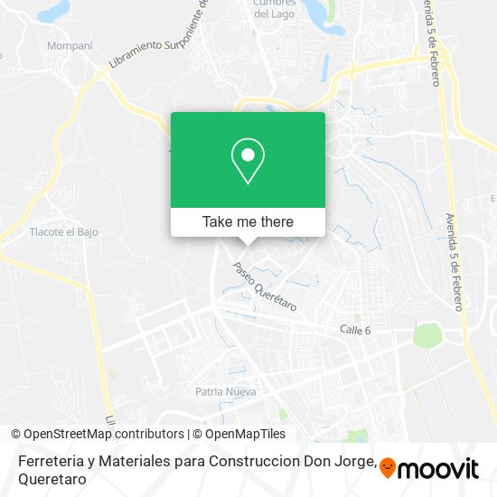 Mapa de Ferreteria y Materiales para Construccion Don Jorge