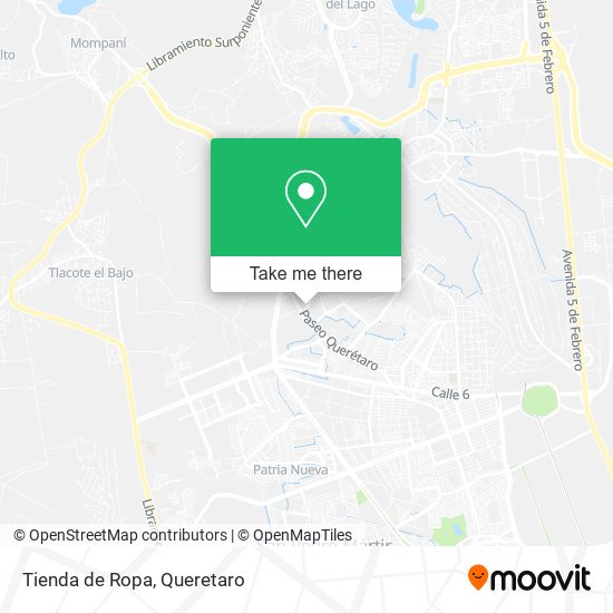 Tienda de Ropa map