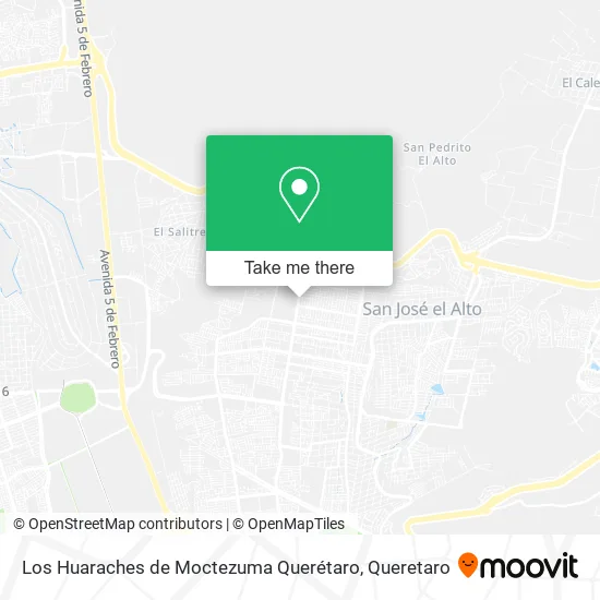 Mapa de Los Huaraches de Moctezuma Querétaro