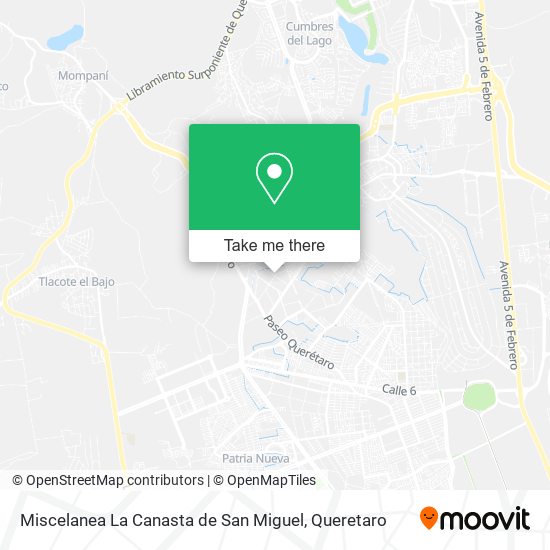 Miscelanea La Canasta de San Miguel map