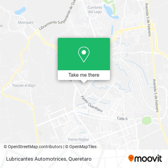Lubricantes Automotrices map