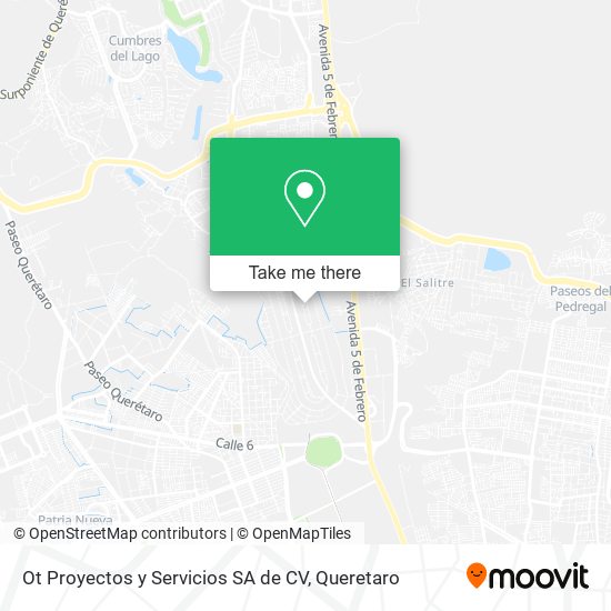 Ot Proyectos y Servicios SA de CV map