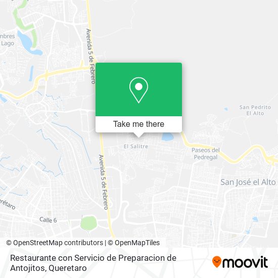 Restaurante con Servicio de Preparacion de Antojitos map
