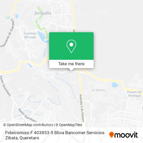 Fideicomiso F 403853-5 Bbva Bancomer Servicios Zibata map