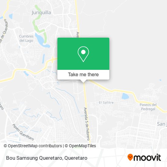 Bou Samsung Queretaro map