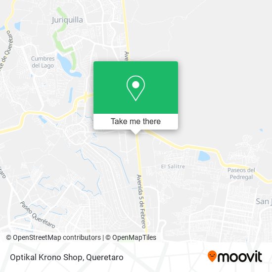 Mapa de Optikal Krono Shop