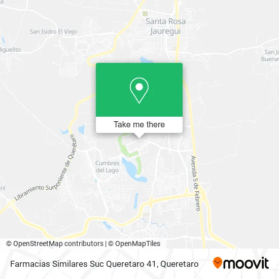 Mapa de Farmacias Similares Suc Queretaro 41