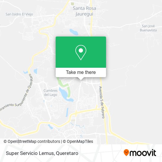 Mapa de Super Servicio Lemus