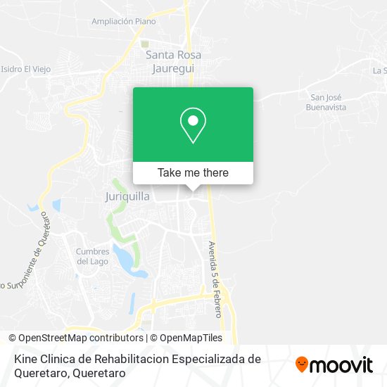 Kine Clinica de Rehabilitacion Especializada de Queretaro map