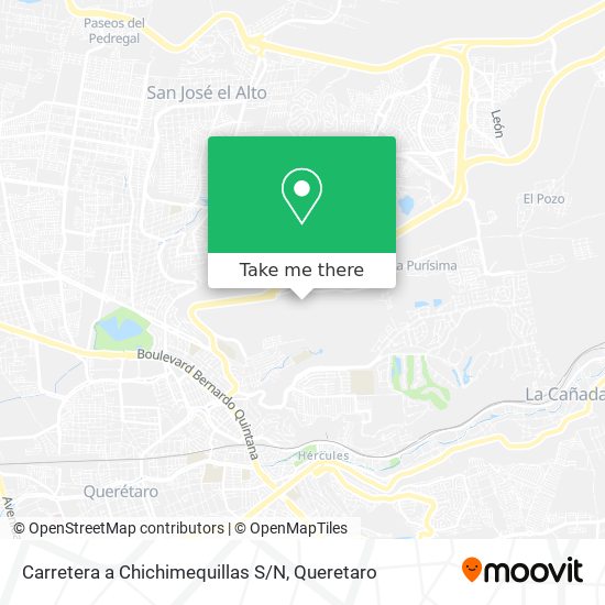 Mapa de Carretera a Chichimequillas S / N