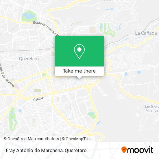 Fray Antonio de Marchena map