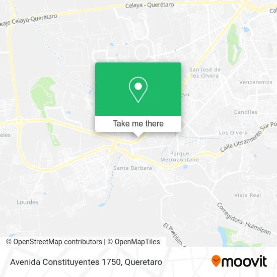 Avenida Constituyentes 1750 map