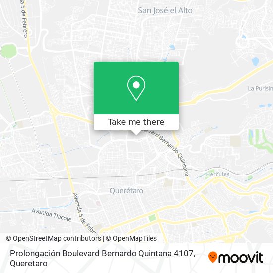 Mapa de Prolongación Boulevard Bernardo Quintana 4107