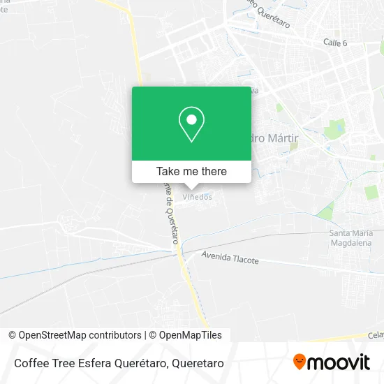 Mapa de Coffee Tree Esfera Querétaro