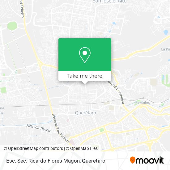 Esc. Sec. Ricardo Flores Magon map