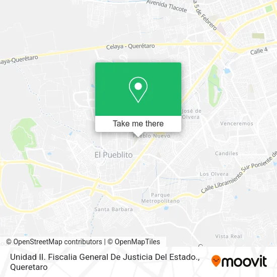 Mapa de Unidad II. Fiscalia General De Justicia Del Estado.