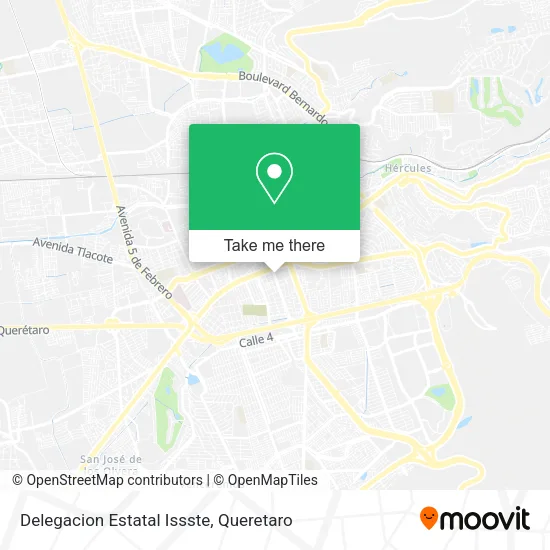 Mapa de Delegacion Estatal Issste