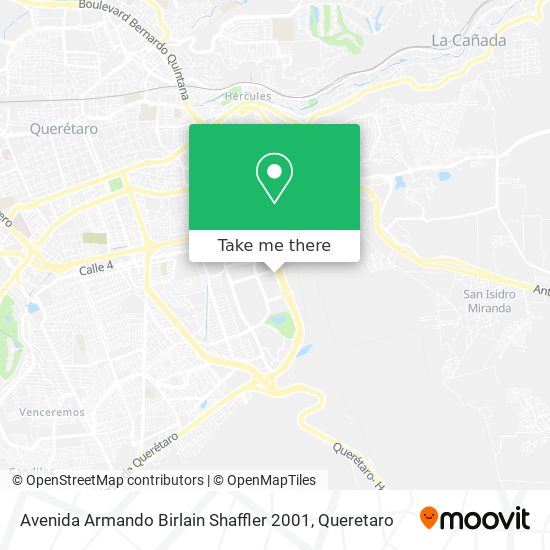 Mapa de Avenida Armando Birlain Shaffler 2001