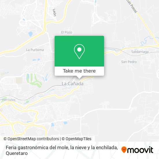 Mapa de Feria gastronómica del mole, la nieve y la enchilada