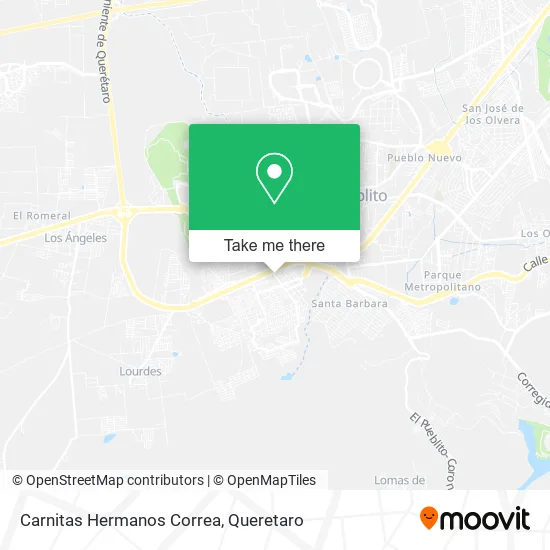 Carnitas Hermanos Correa map
