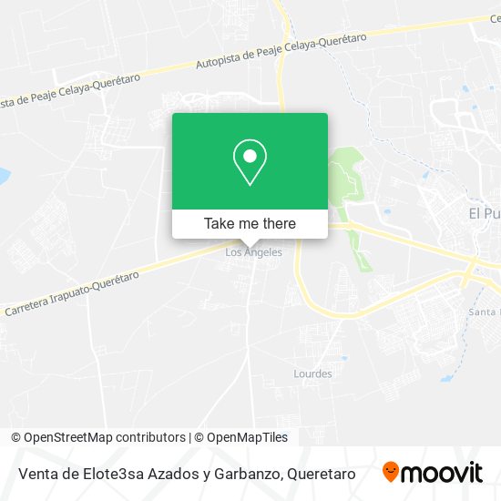 Mapa de Venta de Elote3sa Azados y Garbanzo