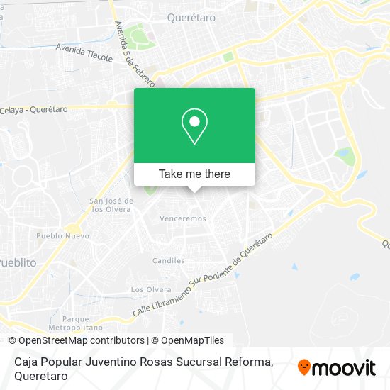 Caja Popular Juventino Rosas Sucursal Reforma map