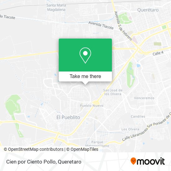 Mapa de Cien por Ciento Pollo
