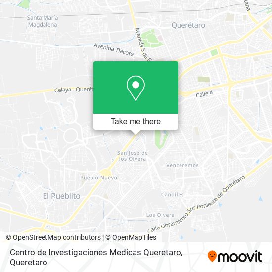 Centro de Investigaciones Medicas Queretaro map