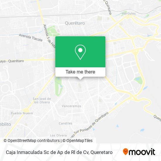 Caja Inmaculada Sc de Ap de Rl de Cv map
