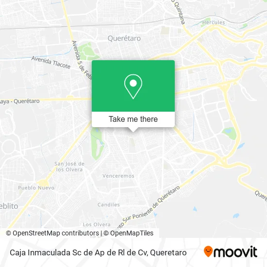 Caja Inmaculada Sc de Ap de Rl de Cv map