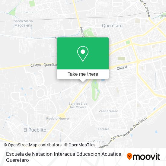 Mapa de Escuela de Natacion Interacua Educacion Acuatica