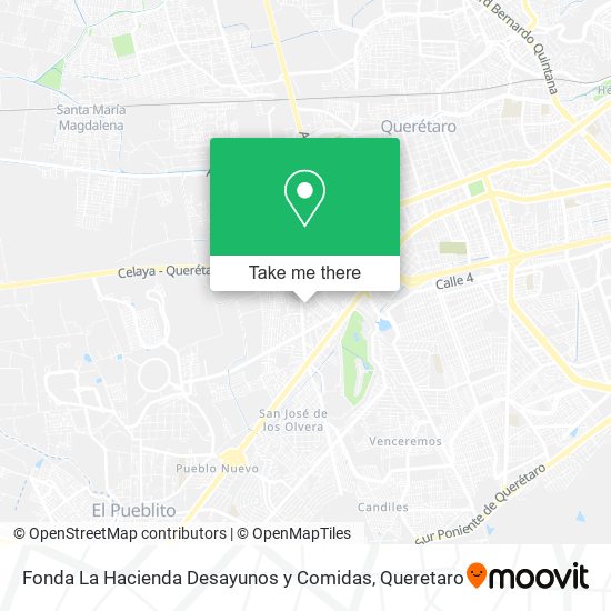 Mapa de Fonda La Hacienda Desayunos y Comidas