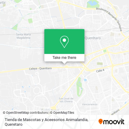 Mapa de Tienda de Mascotas y Aceesorios Animalandia