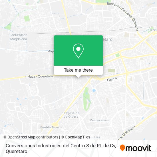 Mapa de Conversiones Industriales del Centro S de RL de Cv