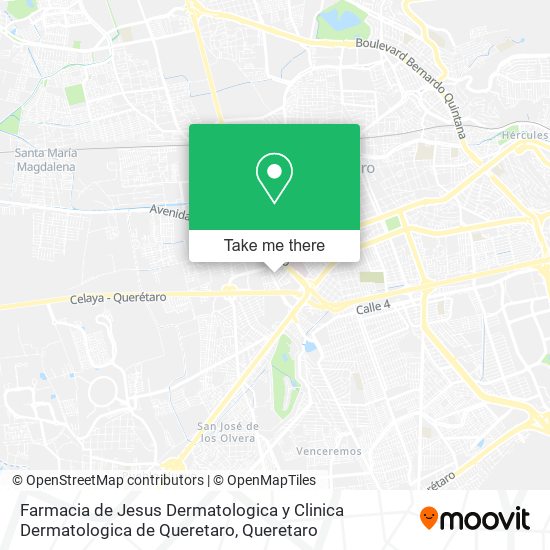 Mapa de Farmacia de Jesus Dermatologica y Clinica Dermatologica de Queretaro