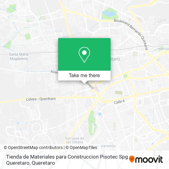 Tienda de Materiales para Construccion Pisotec Spg Queretaro map