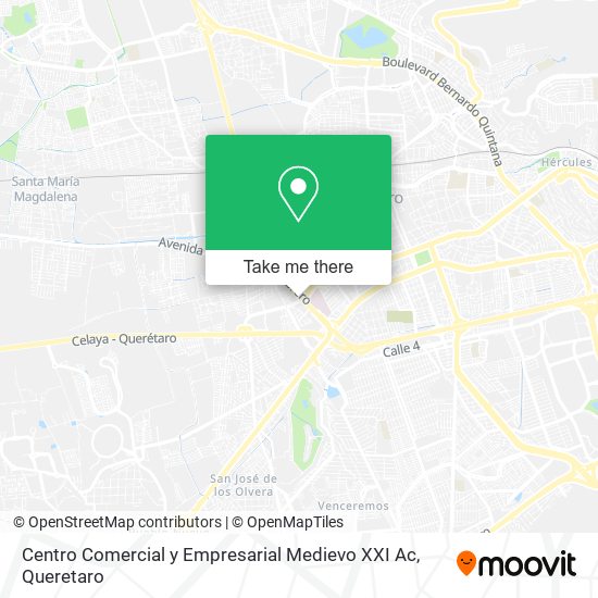 Mapa de Centro Comercial y Empresarial Medievo XXI Ac