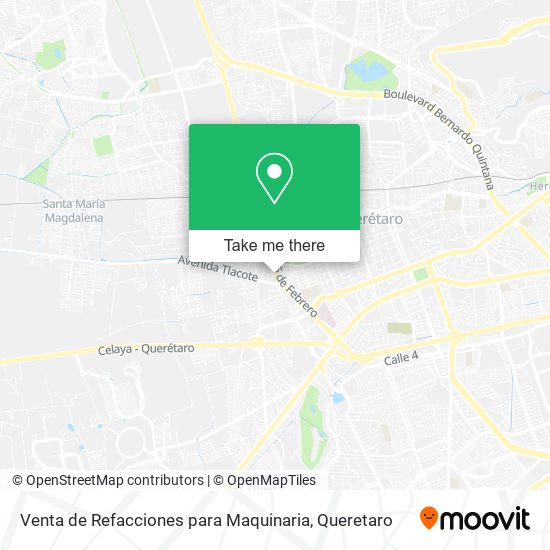 Mapa de Venta de Refacciones para Maquinaria