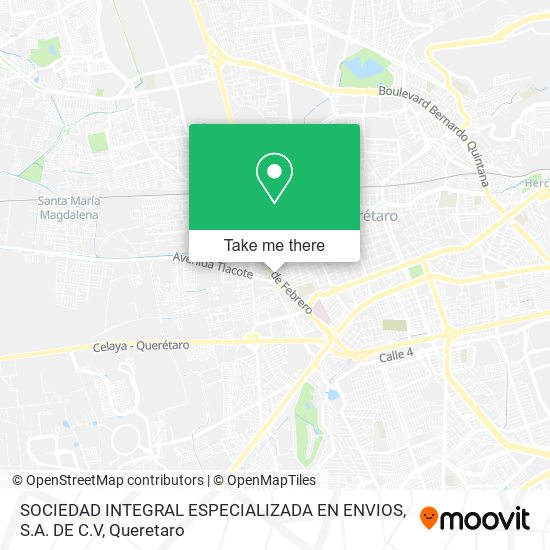 SOCIEDAD INTEGRAL ESPECIALIZADA EN ENVIOS, S.A. DE C.V map