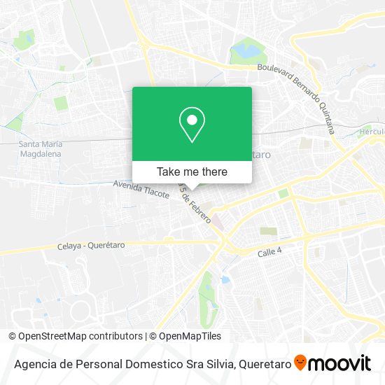 Mapa de Agencia de Personal Domestico Sra Silvia