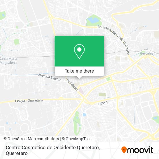 Mapa de Centro Cosmético de Occidente Queretaro