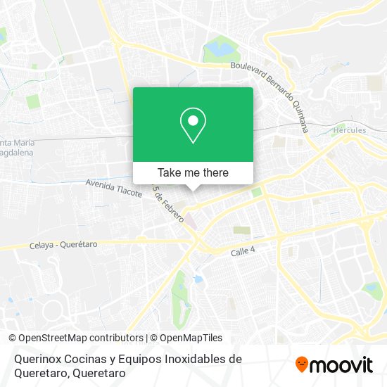 Mapa de Querinox Cocinas y Equipos Inoxidables de Queretaro