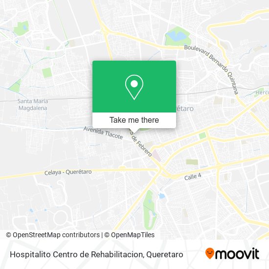 Hospitalito Centro de Rehabilitacion map