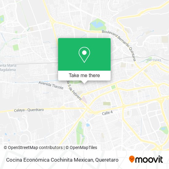 Mapa de Cocina Económica Cochinita Mexican