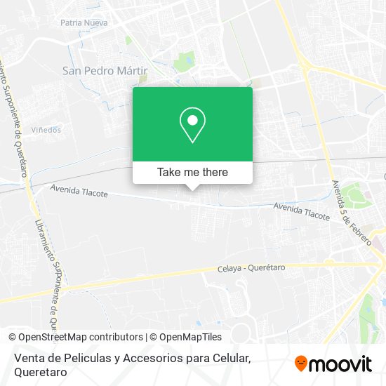 Mapa de Venta de Peliculas y Accesorios para Celular