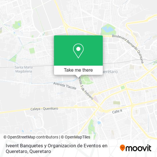 Iveent Banquetes y Organizacion de Eventos en Queretaro map